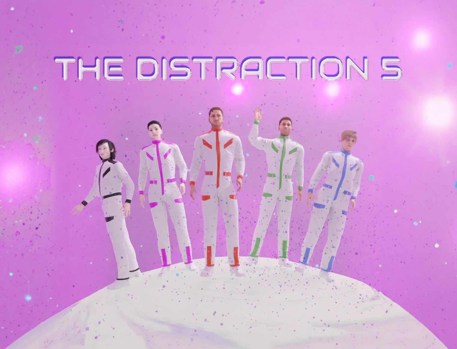 The Distraction 5 is a speculative, digitally fabricated boy band installation.