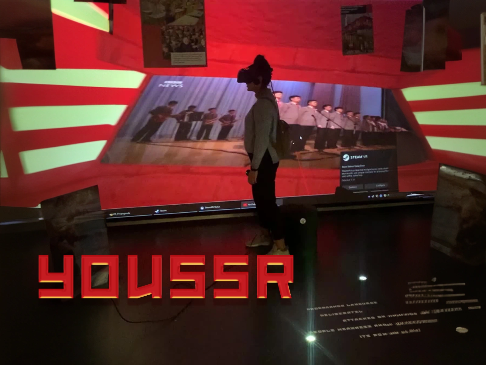 YOUSSR is an immersive VR experience that explores the similarities in propaganda across (neo) communist countries.