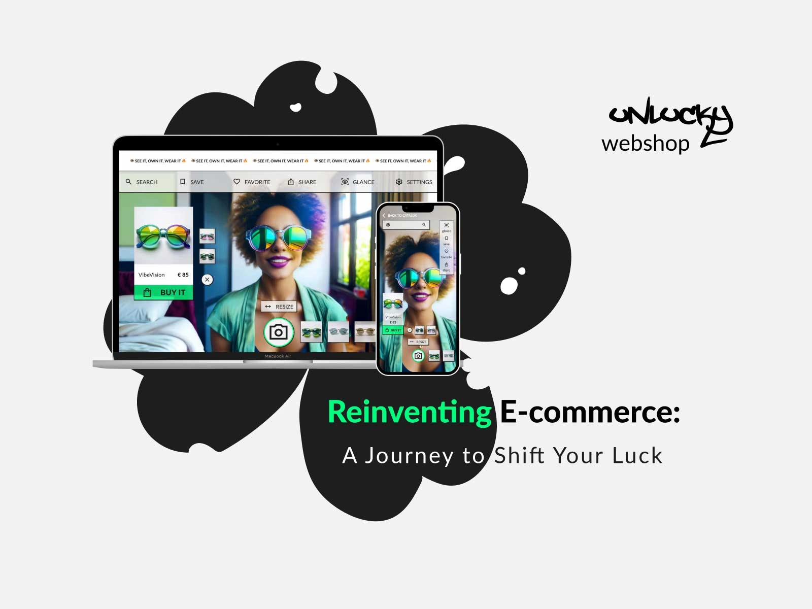 Unlucky- Shift your luck. Modern e-comerce site.